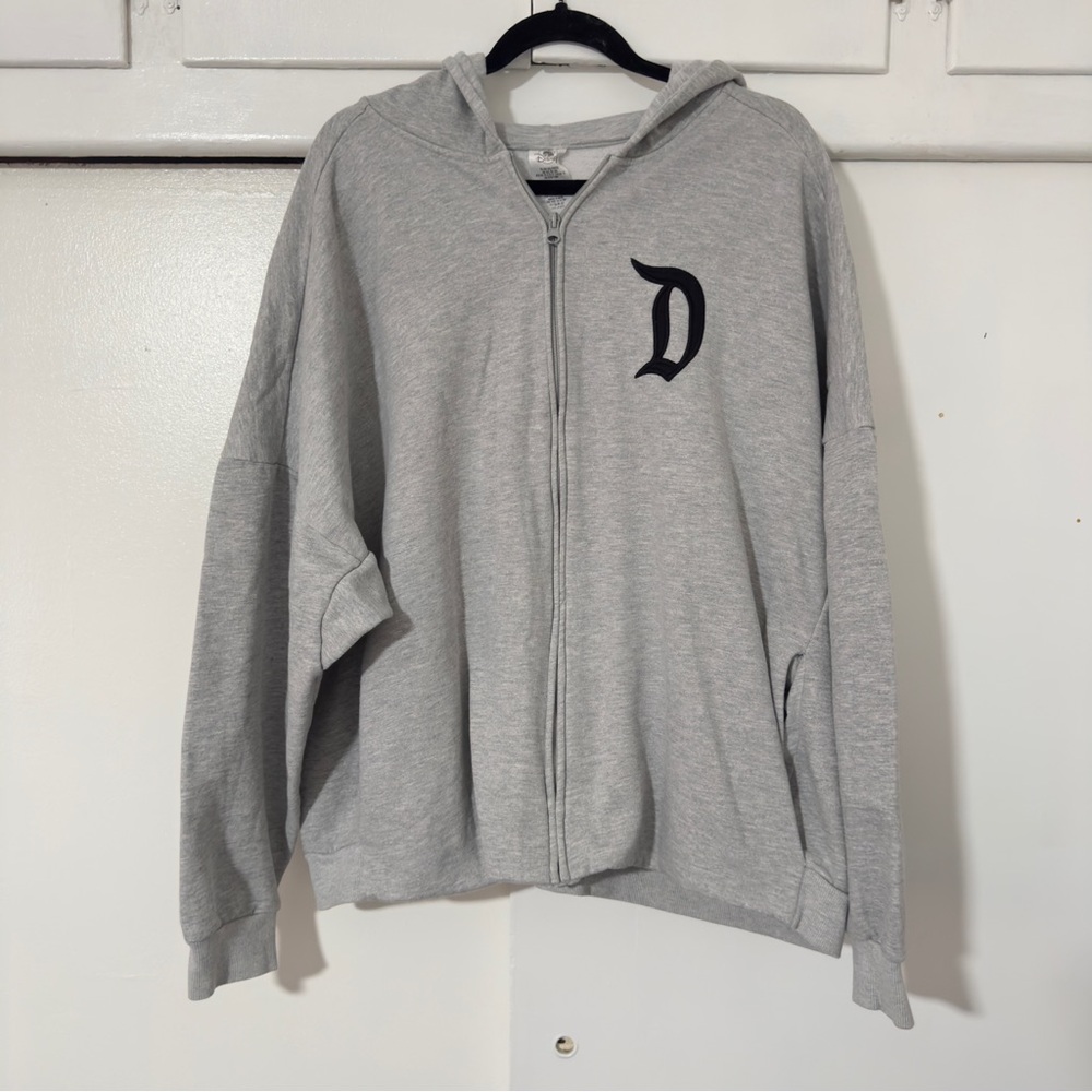 Disneyland authentic grey zip up hoodie